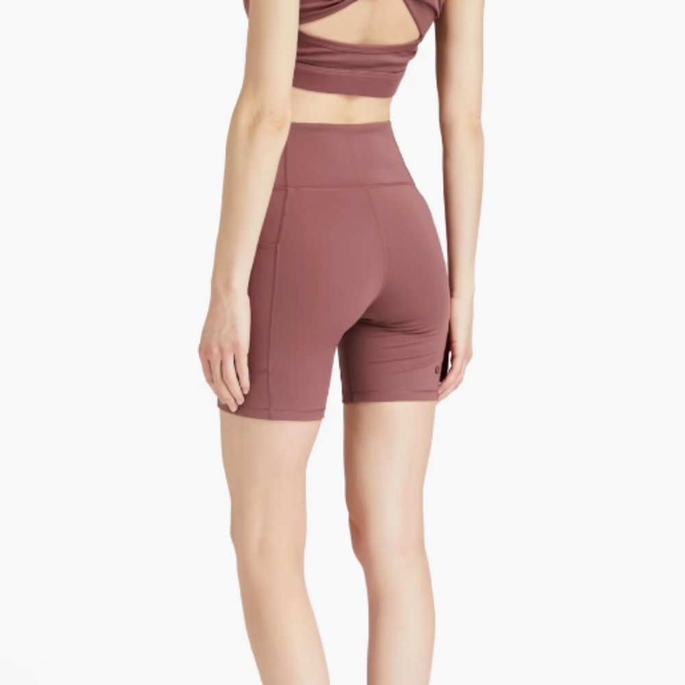 NEW Le Ore Lucca High Rise 7” Pocket Short Warm Earth 2X